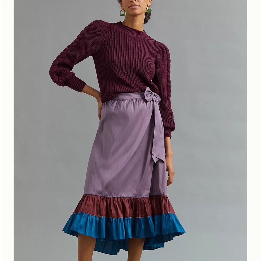 NWT Anthropologie Sachin & Babi Colorblocked Maxi Skirt